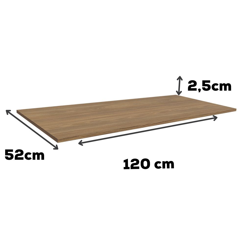 Tampo Para Balcao 120 cm MDP E615 Nogueira Kappesberg
