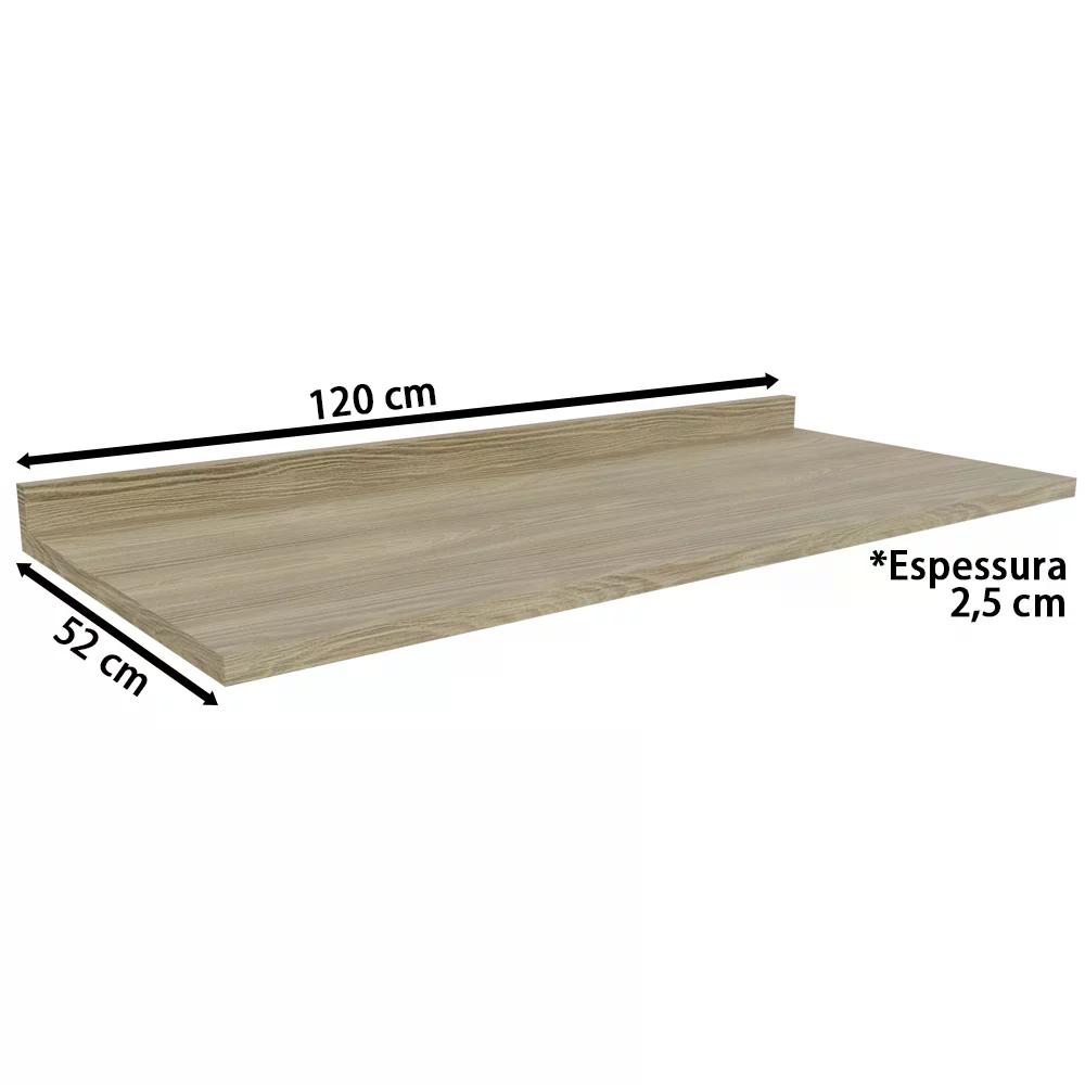 Tampo Para Balcao 120cm E609 Nogueira kappesberg
