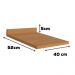 Tampo Para Balcao 40 cm MDP E602 Canela Kappesberg