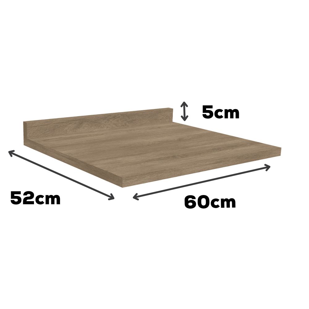 Tampo Para Balcao 60 cm MDP E603 Nogal Kappesberg