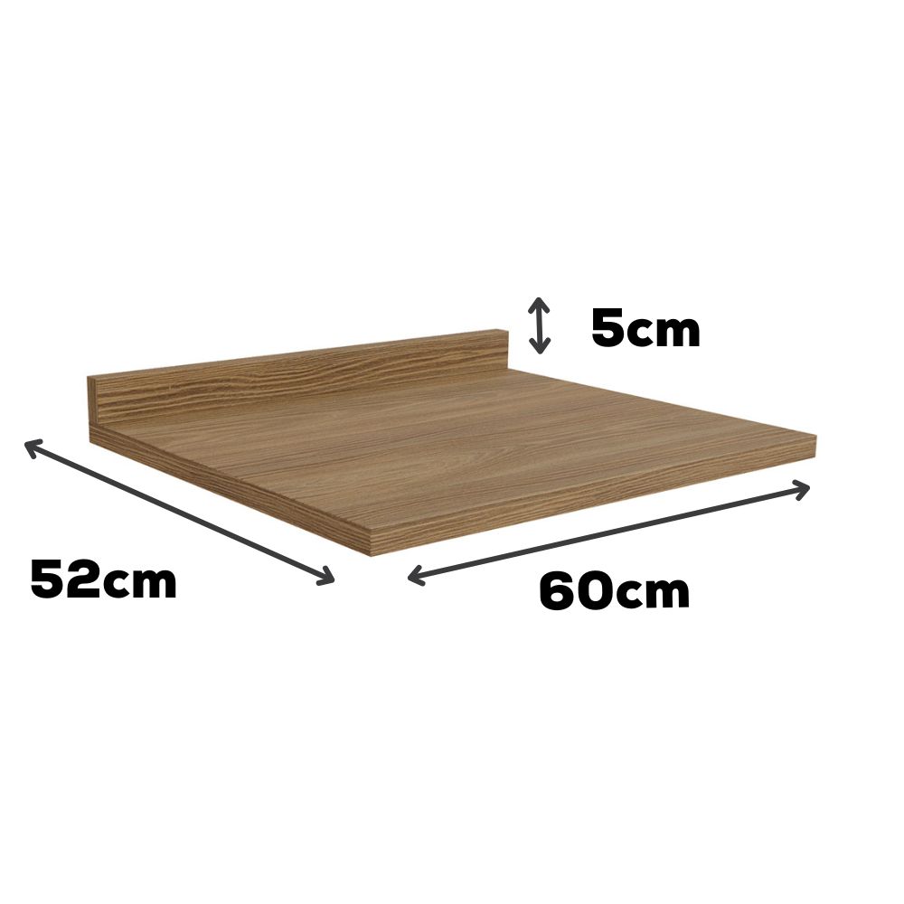 Tampo Para Balcao 60 cm MDP E603 Nogueira Kappesberg