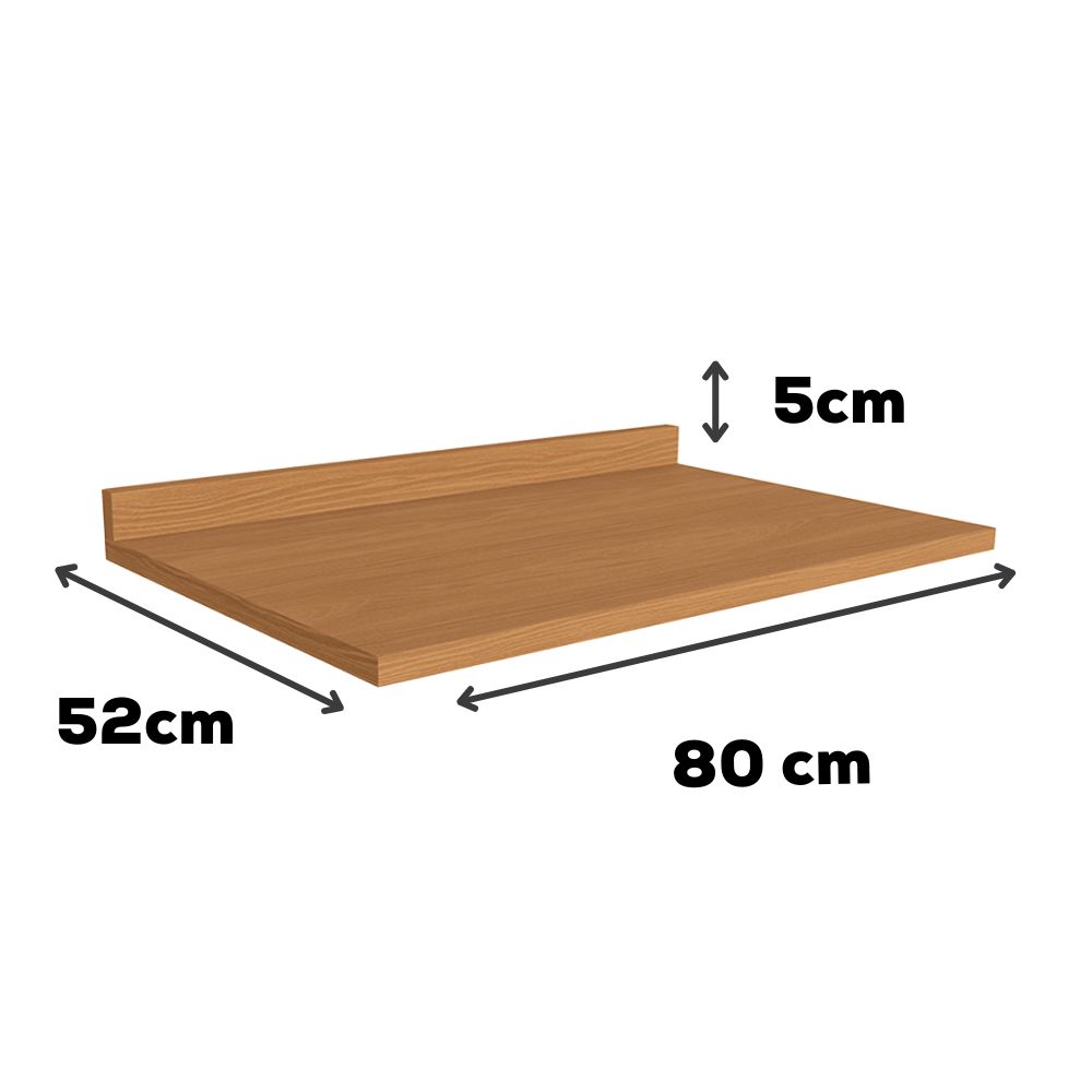 Tampo Para Balcao 80 cm MDP E607 Canela Kappesberg