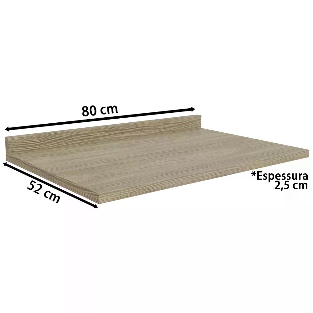 Tampo Para Balcao 80cm E607 Nogueira kappesberg