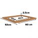 Tampo Para Balcao Cooktop 60 cm MDP E604 Canela Kappesberg