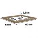 Tampo Para Balcao Cooktop 60 cm MDP E604 Nogal Kappesberg