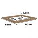 Tampo Para Balcao Cooktop 60 cm MDP E604 Nogueira Kappesberg