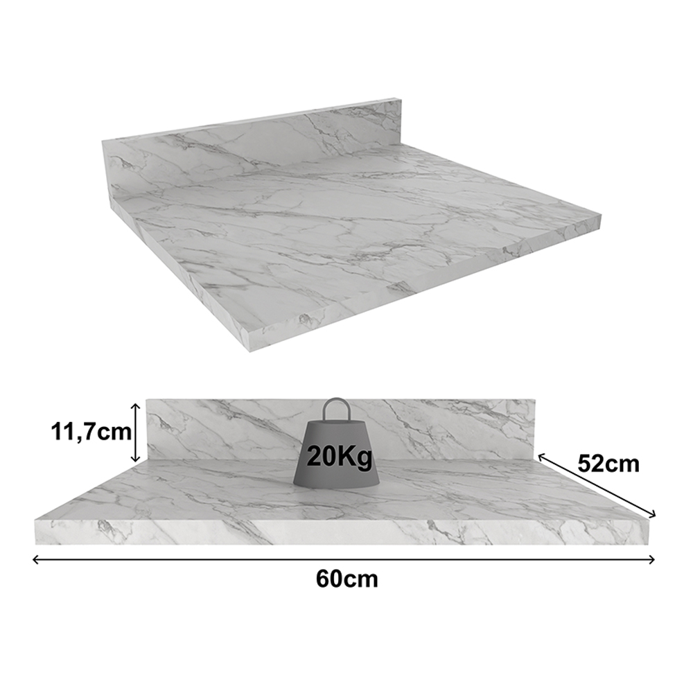 Tampo Para Balcao Cooktop 60 cm MDP S416 Preto Kappesberg