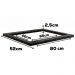 Tampo Para Balcao Cooktop 80 cm MDP S417 Preto Kappesberg