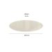 Tampo Redondo para Mesa de Jantar com Vidro Petúnia Off White 105 cm