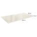 Tampo Retangular para Mesa de Jantar com Vidro Petúnia Off White 160 cm