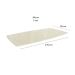 Tampo Retangular para Mesa de Jantar com Vidro Petúnia Off White 170 cm