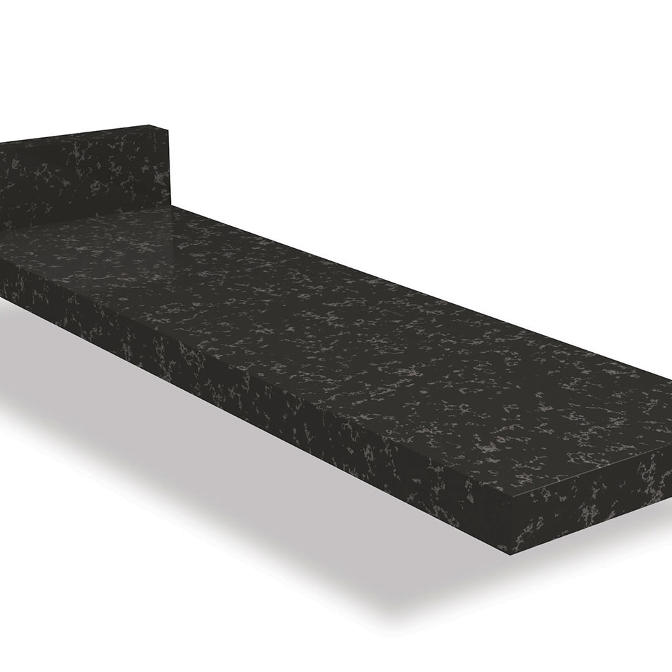 Tampo para Balcão Nox Preto 15 cm