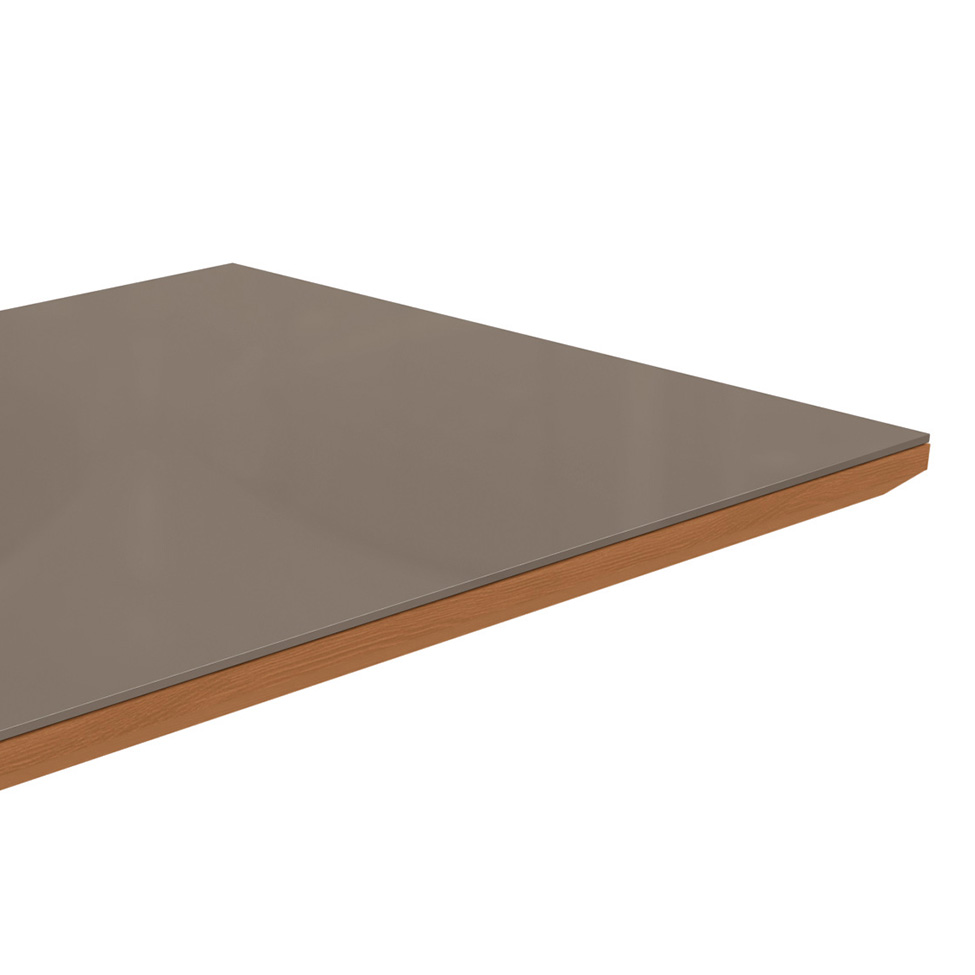 Tampo para Mesa de Jantar Kepp Vidro Bronze e Canela 160 cm