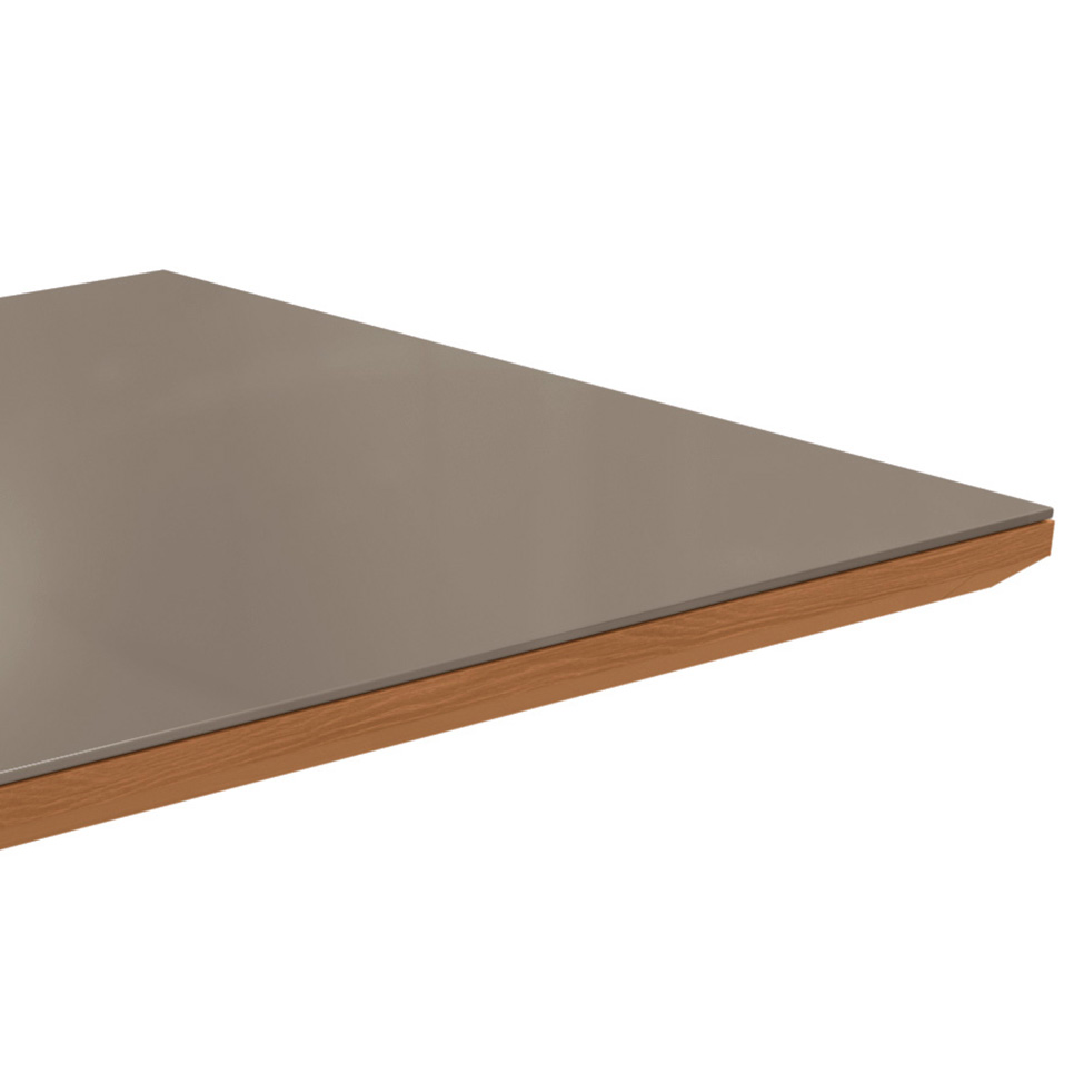 Tampo para Mesa de Jantar Kepp Vidro Bronze e Canela 180 cm