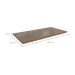Tampo para Mesa de Jantar Kepp Vidro Bronze e Canela 180 cm