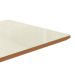 Tampo para Mesa de Jantar Kepp Vidro Off White e Canela 160 cm