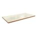 Tampo para Mesa de Jantar Kepp Vidro Off White e Canela 180 cm