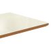Tampo para Mesa de Jantar Kepp Vidro Off White e Canela 180 cm