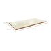 Tampo para Mesa de Jantar Kepp Vidro Off White e Canela 180 cm