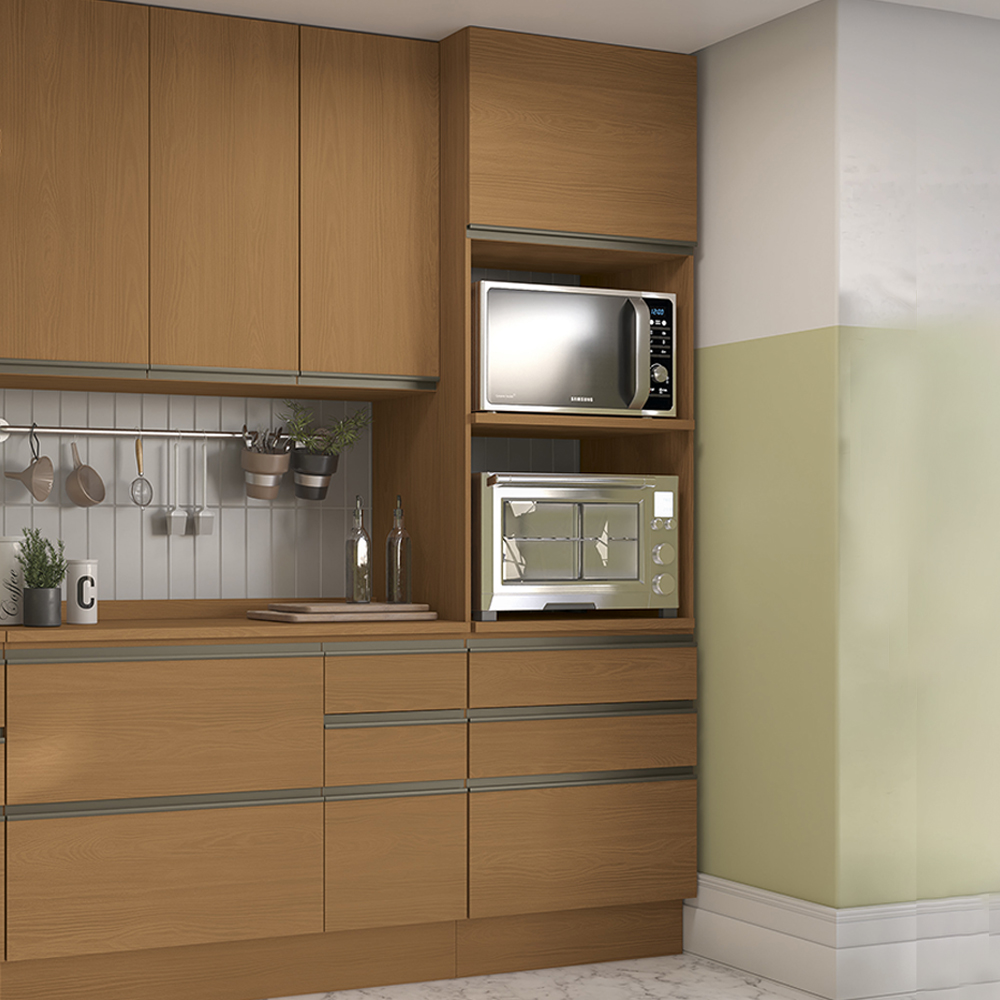 Torre Quente 2 Fornos 240x70 cm 2P 3G MDP Maxxi G750 Canela Kappesberg