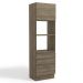 Torre Quente 2 Fornos 240x70 cm 2P 3G MDP Maxxi G750 Nogal Kappesberg