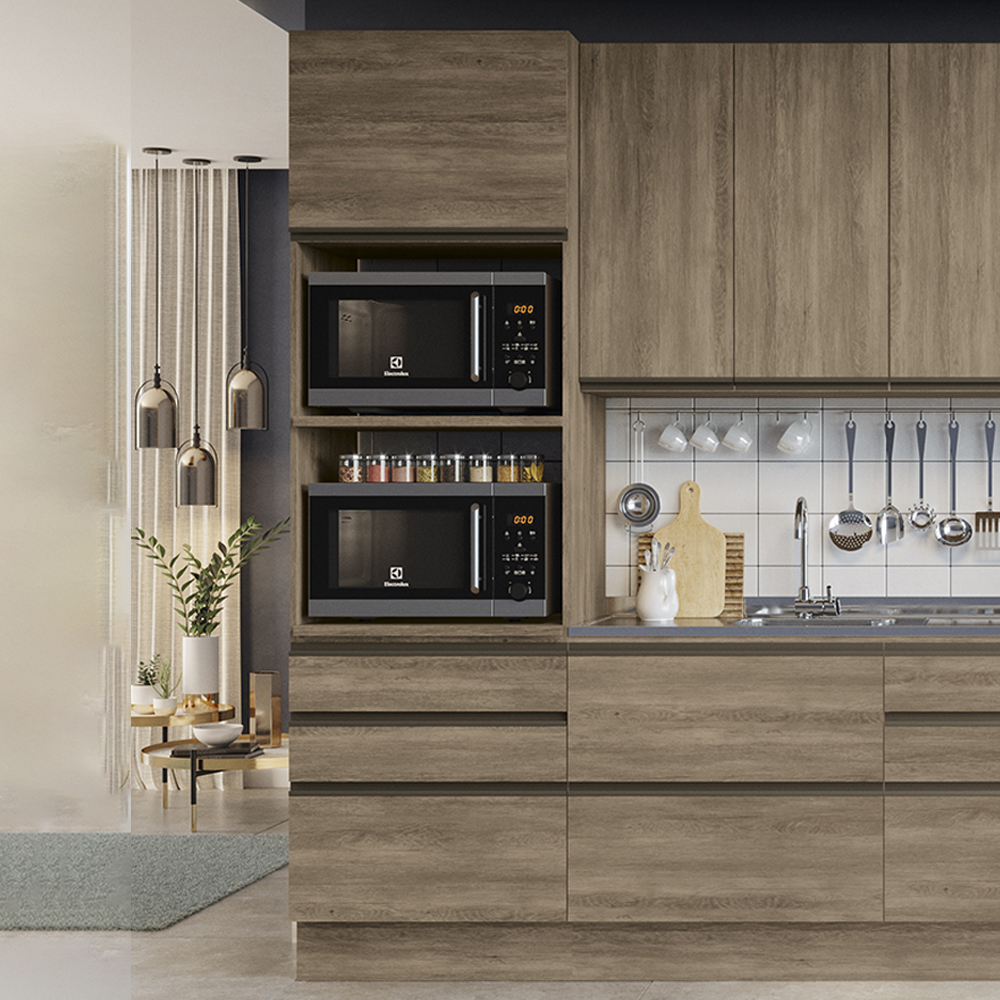 Torre Quente 2 Fornos 240x70 cm 2P 3G MDP Maxxi G750 Nogal Kappesberg