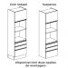 Torre Quente 2 Fornos 240x70 cm 2P 3G MDP Maxxi G750 Nogal Kappesberg