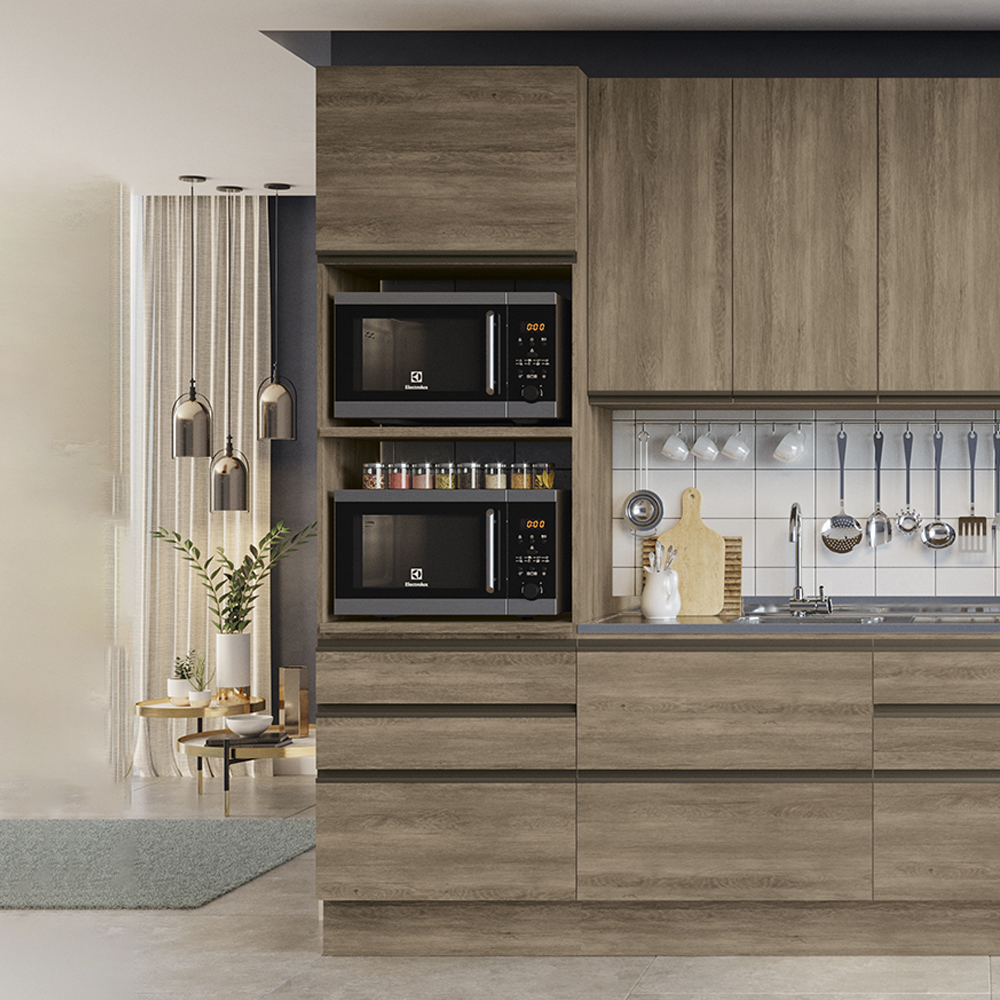 Torre Quente 2 Fornos 240x70 cm 2P 3G MDP Maxxi G750 Nogal Kappesberg