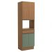 Torre Quente 240x70 cm 4P 1G MDP Maxxi G751 Canela Verde Kappesberg