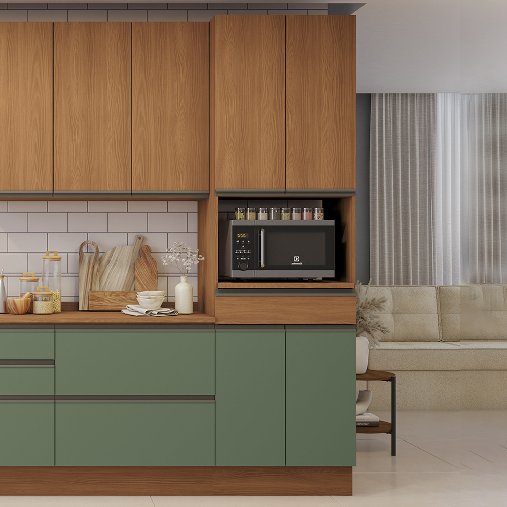 Torre Quente 240x70 cm 4P 1G MDP Maxxi G751 Canela Verde Kappesberg