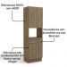 Torre Quente 240x70 cm 4P 1G MDP Maxxi G751 Nogal Kappesberg