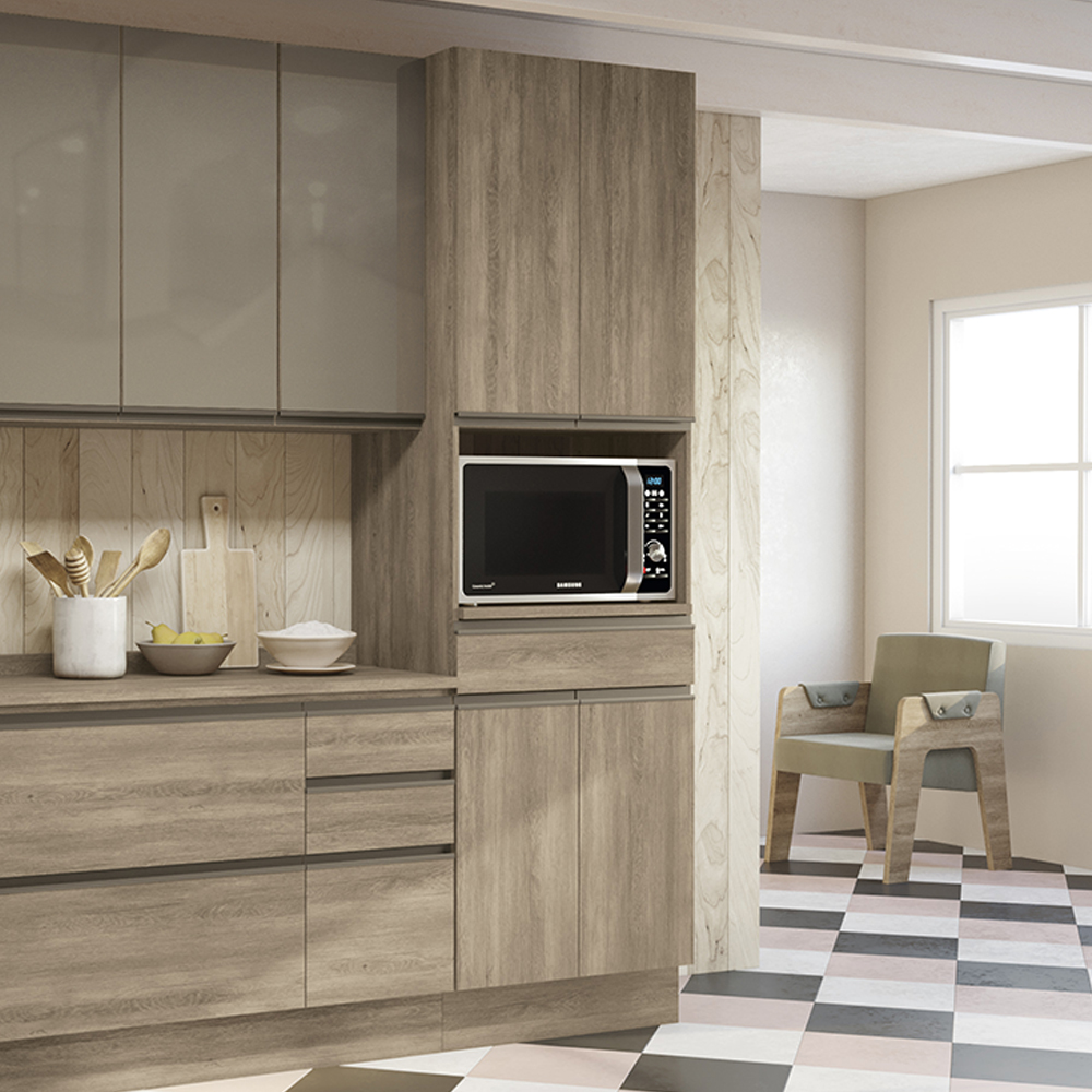 Torre Quente 240x70 cm 4P 1G MDP Maxxi G751 Nogal Kappesberg