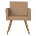 Kit 2 Poltronas Lisboa Decorativa Suede Bege Kasa Sofá