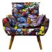 Poltrona Opala Decorativa Romero Brito Exclusiva Kasa Sofá