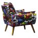 Poltrona Opala Decorativa Romero Brito Exclusiva Kasa Sofá