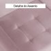 Poltrona Vitória Decorativa Veludo Rosê Kasa Sofá