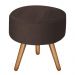 Puff Bali Decorativo Suede Marrom Kasa Sofá
