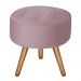 Puff Bali Decorativo Veludo Rosê Kasa Sofá