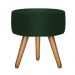 Puff Bali Decorativo Veludo Verde Kasa Sofá
