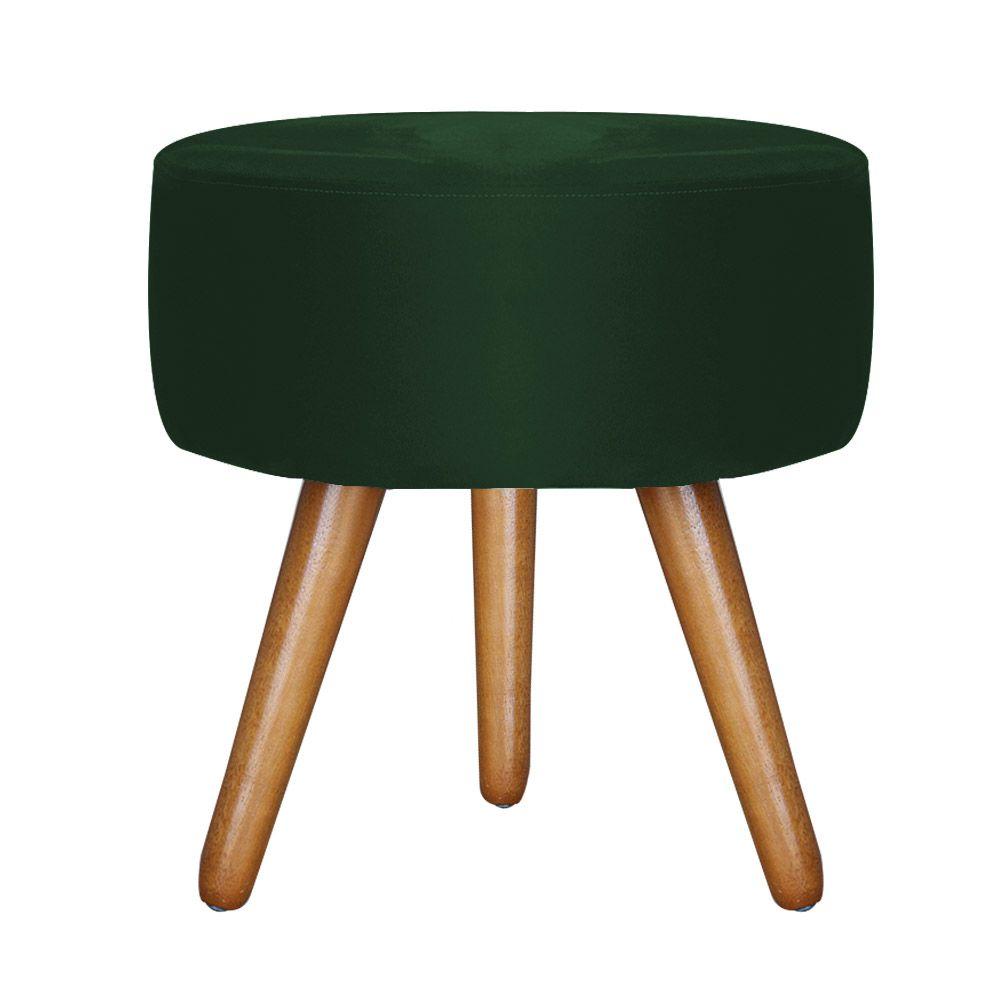 Puff Bali Decorativo Veludo Verde Kasa Sofá