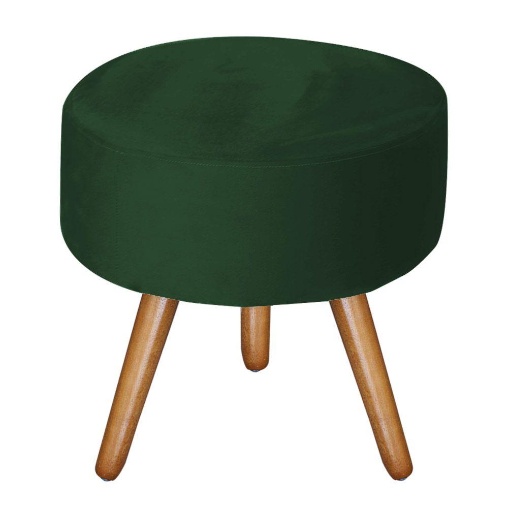 Puff Bali Decorativo Veludo Verde Kasa Sofá