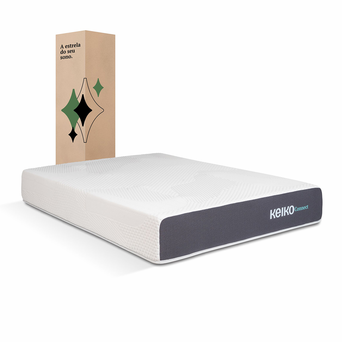Colchão Casal D45 Connect Aplicativo Massageador 25x138x188 Keiko
