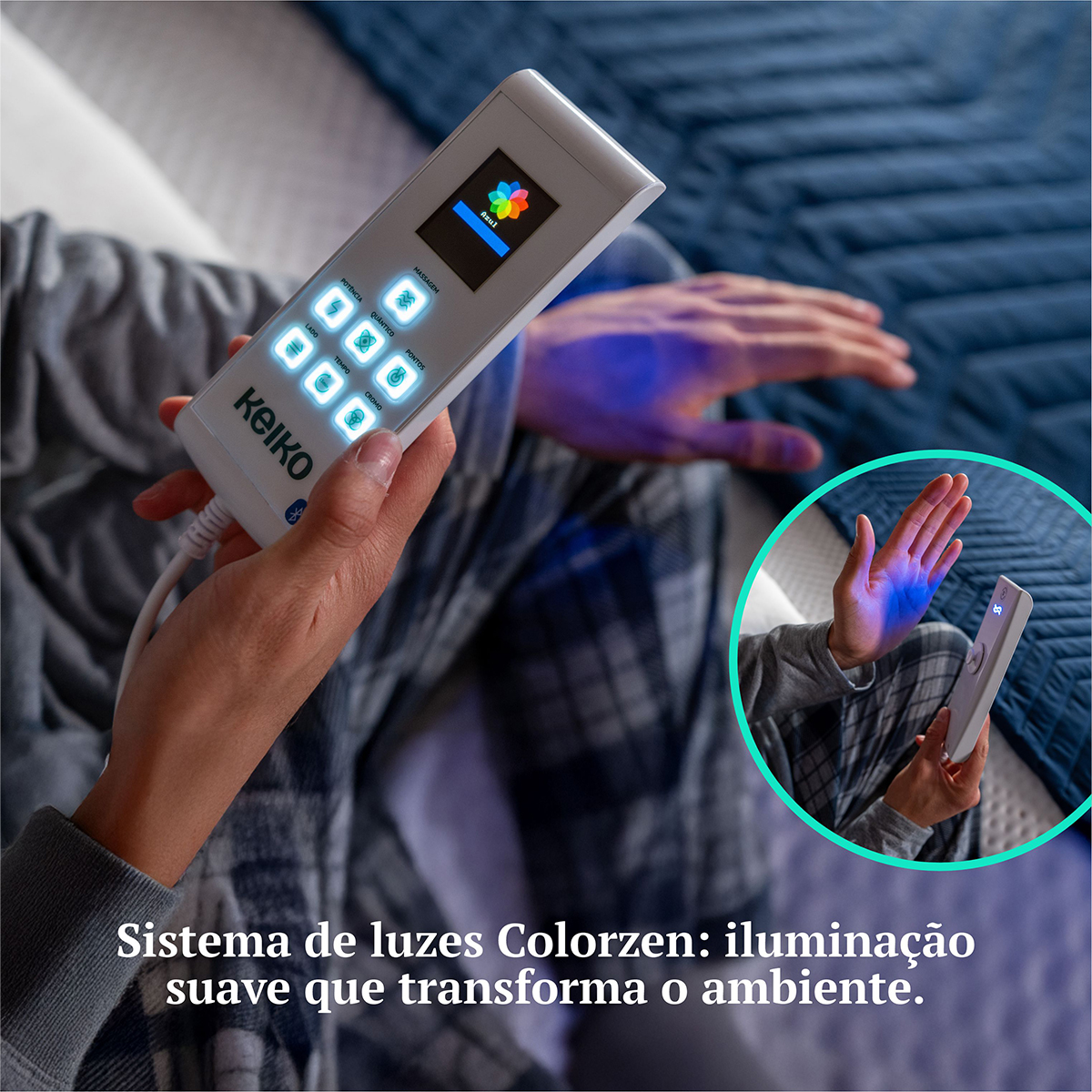 Colchão King Connect Com Molas D33 App De Massagem 25x193x203 Keiko