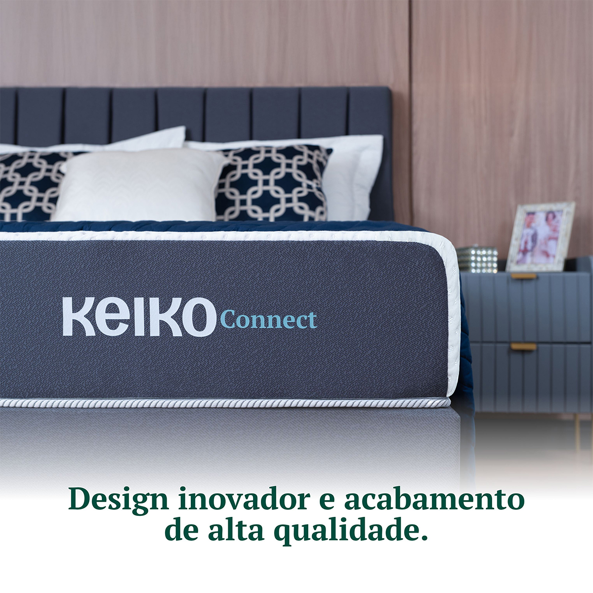 Colchão King Size D33 Connect Molas Ensacadas 25x193x203 Keiko Colchões