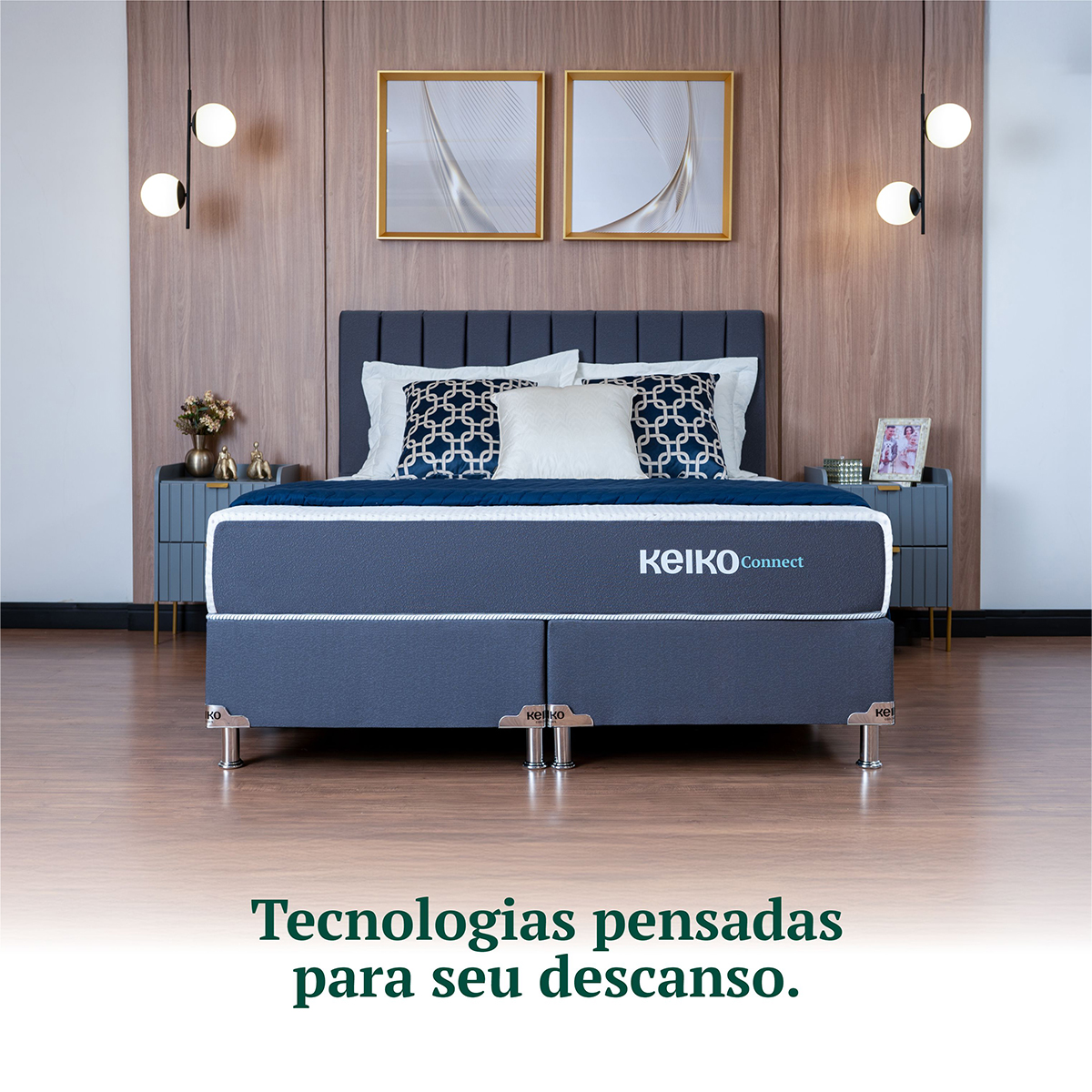 Colchão King Size D33 Connect Molas Ensacadas 25x193x203 Keiko Colchões