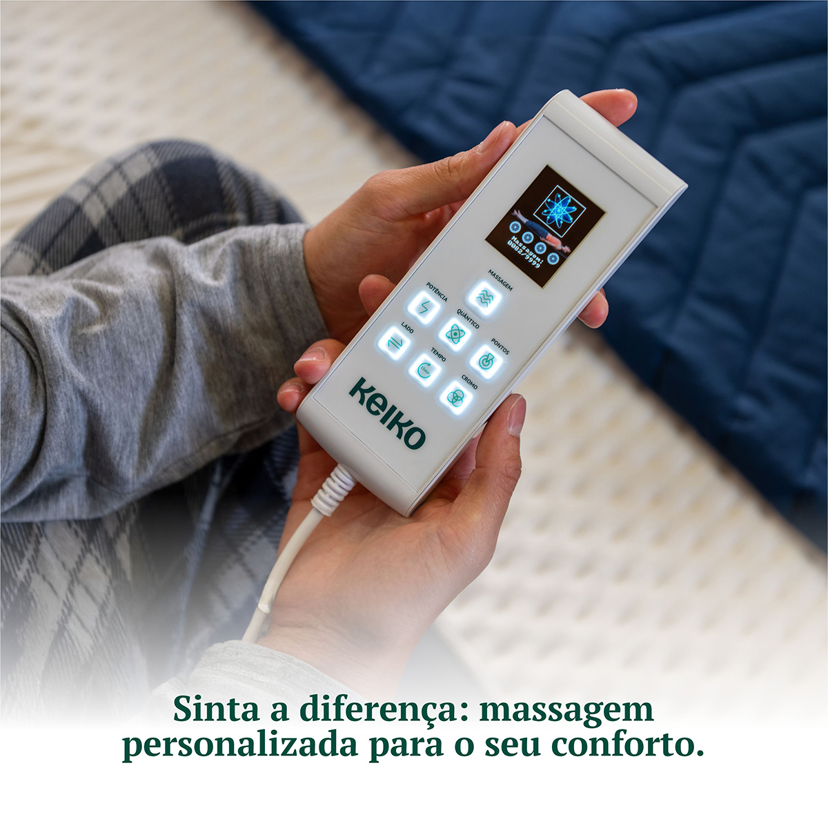 Colchão King Size D45 Connect Com Massageador 25x193x203 Keiko Colchões