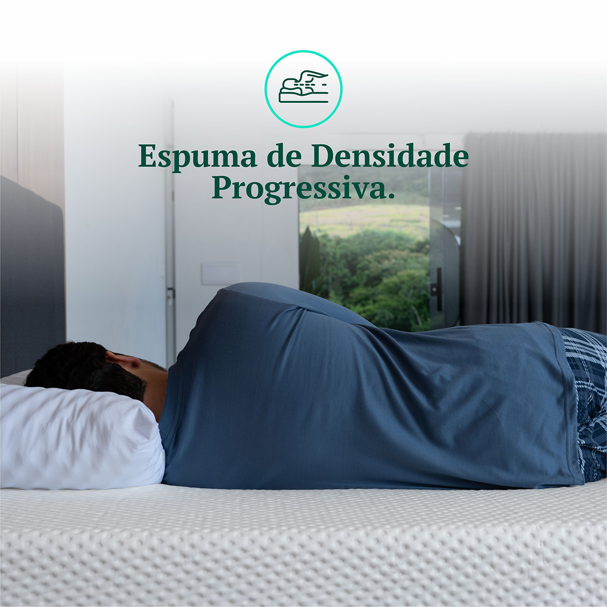 Colchão Queen 18cm 100% Espuma Massageador D33 18x158x198 Keiko