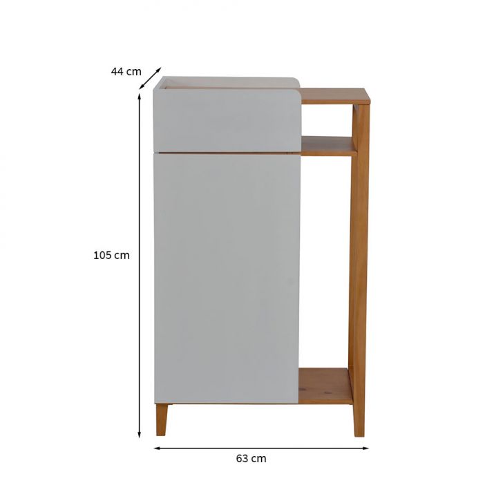 [OUTLET] Aparador Milu para Pet Branco e Avelã