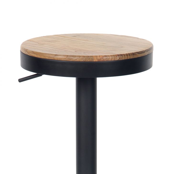[OUTLET] Banqueta Giratória Bayonne Preta