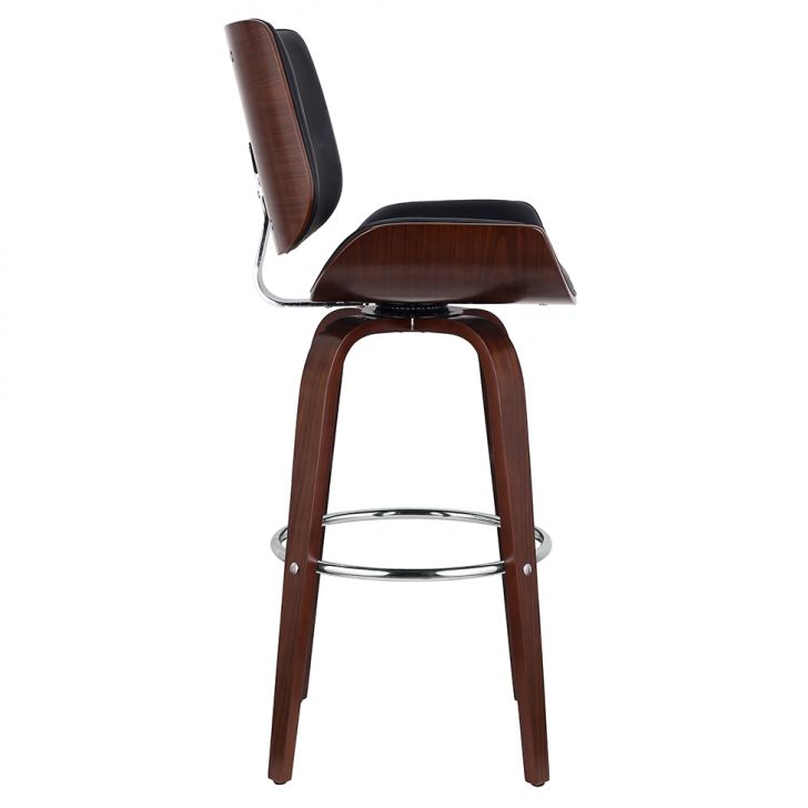[OUTLET] Banqueta Giratória Delft Preta